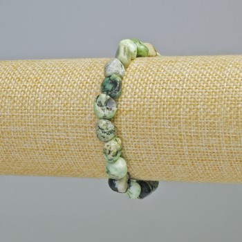 Armband Valit aus Naturstein, facettierte Perlen, Durchmesser ca. 10 mm ±, Länge ca. 18 cm, elastisches Stretchband