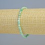 Amazonit-Armband aus natürlichem Stein, facettierte Würfel, Durchmesser ca. 4 mm ± (Stretch), Länge ca. 18 cm+