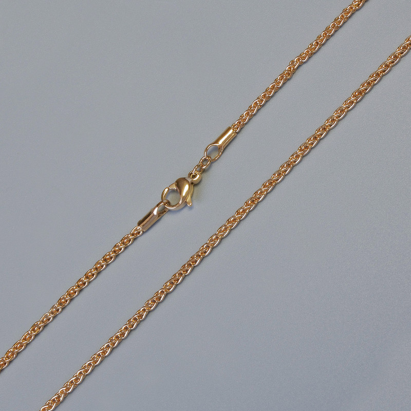Xuping-Kette mit 18K-Vergoldung, Dicke ca. 1,9 mm, Länge 60 cm+-