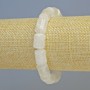 Armband aus Bergkristall – Zylinderform, Durchmesser ca. 10×14 mm, Stretch, Länge ca. 18 cm+
