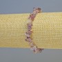 Armband aus Amethyst-Naturstein-Chips, Durchmesser 7 × 3 mm ± (Stretch), Länge 18 cm+
