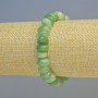 Armband aus natürlichem Nephrit, facettierte Perlen, Durchmesser ca. 11×6 mm, elastisch, Länge ca. 18 cm