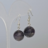 Ohrringe aus natürlichem Amethyst, Kugeln 16 mm