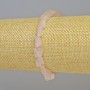 Rosenquarz-Armband, natürlich getrommelte Perlen, Durchmesser ca. 8×10 bis 12×17 mm ± (Elastisch), Länge 18 cm+