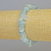 Armband aus natürlichem Aquamarin-Chips, Größe 11×3 mm ± (Stretch), Länge 18 cm+