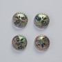 Hämatit-Perle „Baum“ Chamäleon-Farbe, Maße ca. 12,5×4,5 mm ± (4 Stück)