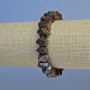 Armband aus Bronzit, facettierte Rondellen, Durchmesser ca. 10 × 7 mm, Länge ca. 18 cm, Stretcharmband