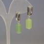 Ohrringe Jade-Zylinder, Durchmesser 14×8 mm, Länge ca. 3 cm