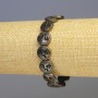 Hämatit-Armband, bronzefarben matt, Durchmesser 12×4 mm, Länge 18 cm ± Stretch