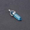 Sechseckiger Anhänger hellblau 41×34×9 mm