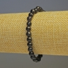 Iolith-Armband mit facettierten Kugeln, Durchmesser ca. 6 mm, Länge ca. 18 cm, Stretch