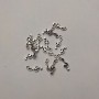 Anhänger Violinschlüssel Silber, Durchmesser ca. 19×6 mm ±, Durchmesser ca. 2,2 mm ±, Verpackung 20 g (±) ca. 39 Stück