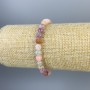 Jade Jadeit facettierte Kugeln 6 mm, Stretch-Armband, Länge ca. 18 cm
