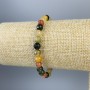 Armband Mix Natursteine facettierte Kugeln 6 mm, elastisch, Länge ca. 18 cm