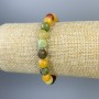 Armband assortiert, facettierte Kugeln 8 mm ±, Länge ca. 18 cm ±, Stretch