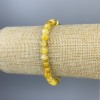 Jadeit-Kugelförmiges, facettiertes Armband 6 mm,Stretch-Länge ca. 18 cm