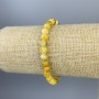 Jadeit-Kugelförmiges, facettiertes Armband 6 mm,Stretch-Länge ca. 18 cm