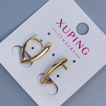Ohrringe Xuping 19×2,5 mm ± Vergoldung 18K