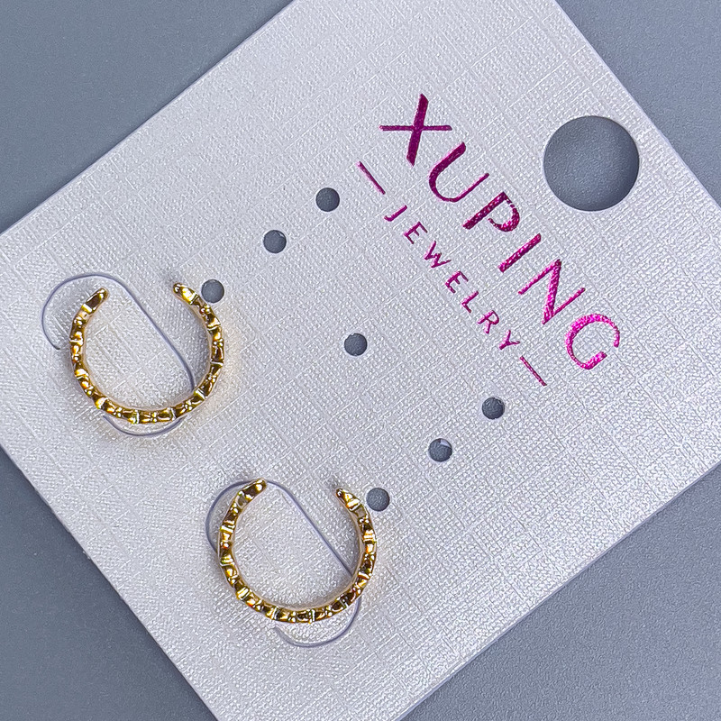 Ohrklemme Xuping 11×3 mm ± Vergoldung 18K