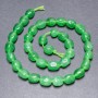 Jade-Perlen (künstlich) auf Faden, facettiert, Durchmesser 10 × 7 mm, Länge 38 cm ±