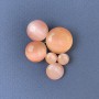 Anhänger-Brosche »Akzent« Rosa Katzenauge mit Goldmetall, 33×43 mm+
