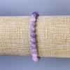 Lepidolith-Armband, facettierte Kugeln Ø 6 mm, Länge ca. 18 cm, Stretch