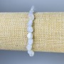 Armband aus Chalzedon — facettierte Perlen, Durchmesser ca. 5–8×6 mm, Länge ca. 18 cm, elastisch