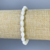 Perlmuttkörnchen-Armband, Durchmesser 9×5 mm, Länge 18 cm, Stretch-Armband