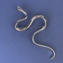 Schlangenbrosche aus silberfarbenem Metall 98 × 50 mm+