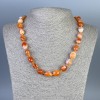 Kette aus Sardonyx, facettiert, 12×11 mm ±, Länge ca. 50 cm ± mit Verschluss