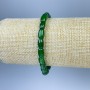 Chrysopras-Barrel-Perlenarmband, Durchmesser 8×6 mm, Länge ca. 18 cm, elastisches Band