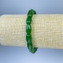 Chrysopras-Barrel-Armband, Durchmesser 11 × 8 mm, Länge ca. 18 cm, elastisch