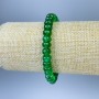 Armband aus Chrysopras, facettierte Rondellen, Durchmesser ca. 8×5 mm, Länge ca. 18 cm, Elastikband