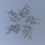 Anhänger Kupidon, silberfarbig, Maße ca. 23×14×3 mm, Loch Ø ca. 2,5 mm, Verpackung 20 g (~12 Stück)