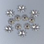Bead Cap für Perle, Farbe: Silber, Durchmesser 7×0,5 mm, Lochdurchmesser ca. 1 mm, Verpackung 70 Stück