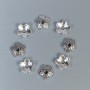 Beadkappe für Perle, Farbe Silber, Durchmesser 7 mm, Loch ca. 1 mm, Verpackung 20 g (~90 St.)