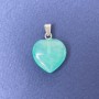 Anhänger «Herz» Aquamarin (getönter Aquamarin) 16×16×6×25 mm+