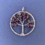 Anhänger Baum des Lebens Granat Naturstein 31×36 mm+