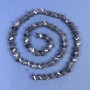 Iolit facettierte Rhombus-Perlen 6×5 mm ± auf der Schnur, Länge 38 cm+