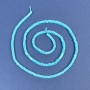 Türkis quadratisches Rondell-Perlen 2,5×1 mm, auf Schnur, Länge ca. 39 cm+