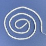 Kaholong-Perlen quadratisches Rondell 2,5×1 mm ± auf einer Schnur, Länge ca. 39 cm+
