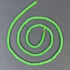 Varizit-Perlen, quadratisches Rondell 2,5×1 mm ± auf der Schnur, Länge ca. 39 cm+