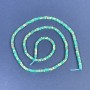Varizit-Perlen quadratisches Rondell 2,5×1 mm ± auf der Schnur, Länge 39 cm+