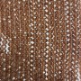 Perlen aus tschechischem Kristall auf Schnur, braun-transparent, facettiert, Rondellform, Durchmesser 8×6 mm, Länge 40 cm + -