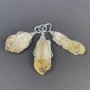Anhänger aus rohem Citrin, Drahtfassung 38×47×17 mm+