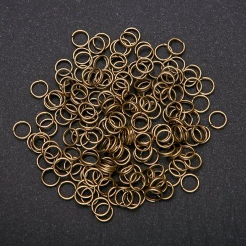 Sprungring, Durchmesser 7 mm, Packung 500 g, Farbe Bronze