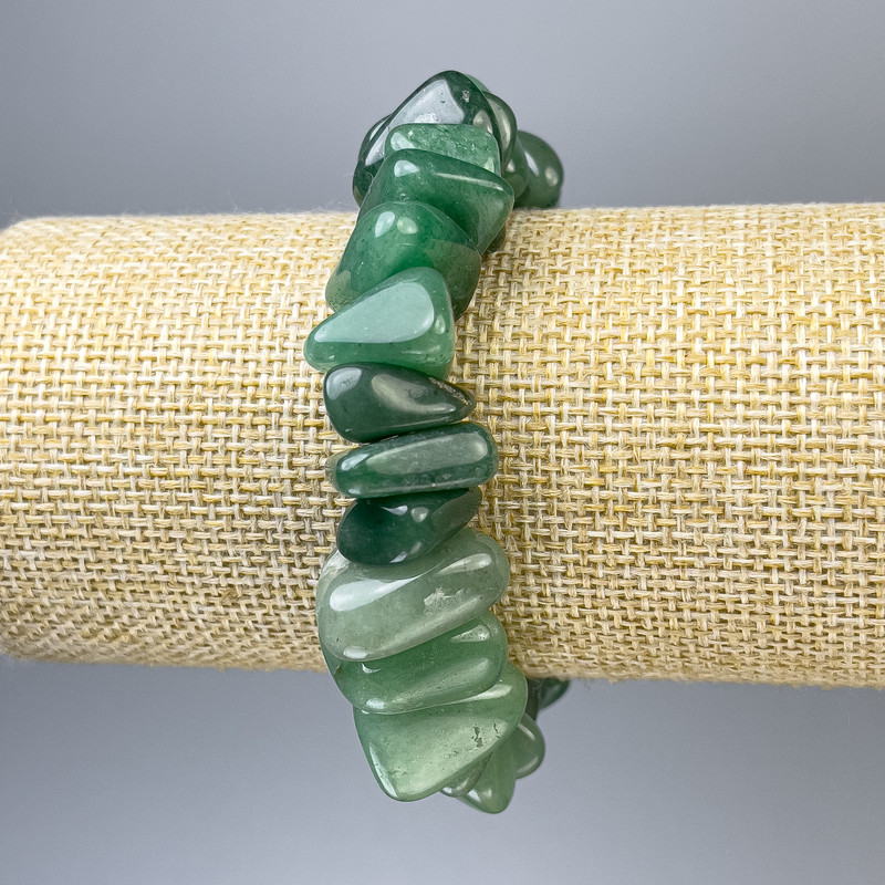 Nephrit-Trommelperlen-Armband 17 × 7 mm, Länge ca. 18 cm, Stretch