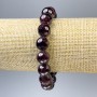 Armband Granat glatte Kugel, Durchmesser 12mm+-, Länge 18cm+- Stretch