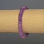 Lavendel-Amethyst-Rondellarmband, Durchmesser ca. 8×5 mm, Länge ca. 18 cm, Stretch