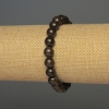 Armband aus Bronzit, glatte Kugeln, Ø 8 mm, ca. 18 cm, elastisch